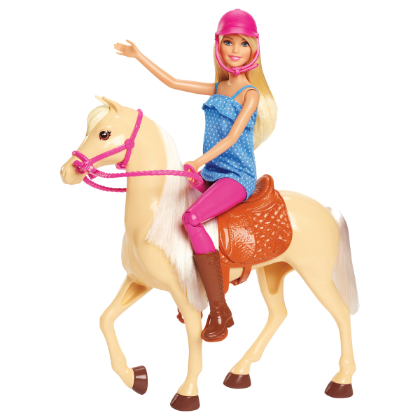 Barbie Pferd und Puppe