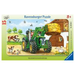 Puzzle Tracteur  la ferme