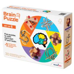 Brain Puzzle set de 6 pcs.