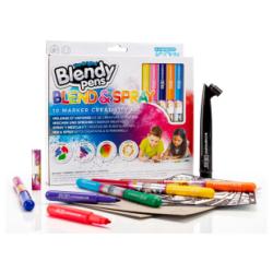 Blendy Pens 10 couleurs pochoirs