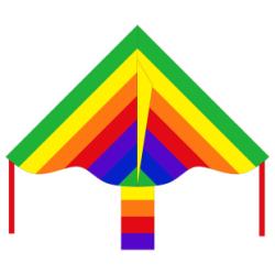 Cerf-volant Simple Flyer Rainbow