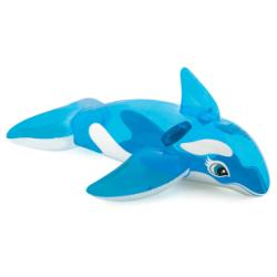 Baleine gonflable bleu