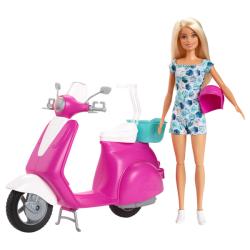 Barbie Puppe und Motorroller