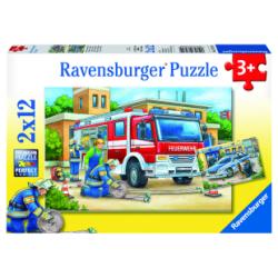 Puzzle Polizei u. Feuerwehr