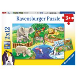 Puzzle Tiere im Zoo