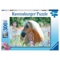 Puzzle Pferd im Blumenmeer