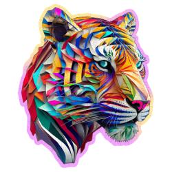 Puzzle Holz M Colorful Tiger