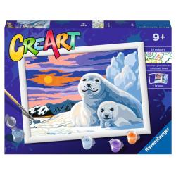 CreArt Seals at Sunset, d/f/i