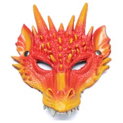 Maske Drachen orange