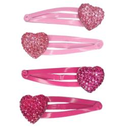Barrettes Sparkly Heart