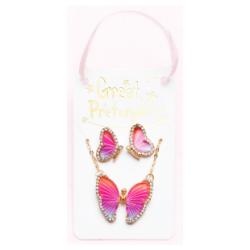 Halskette und Ohrringe Butterfly
